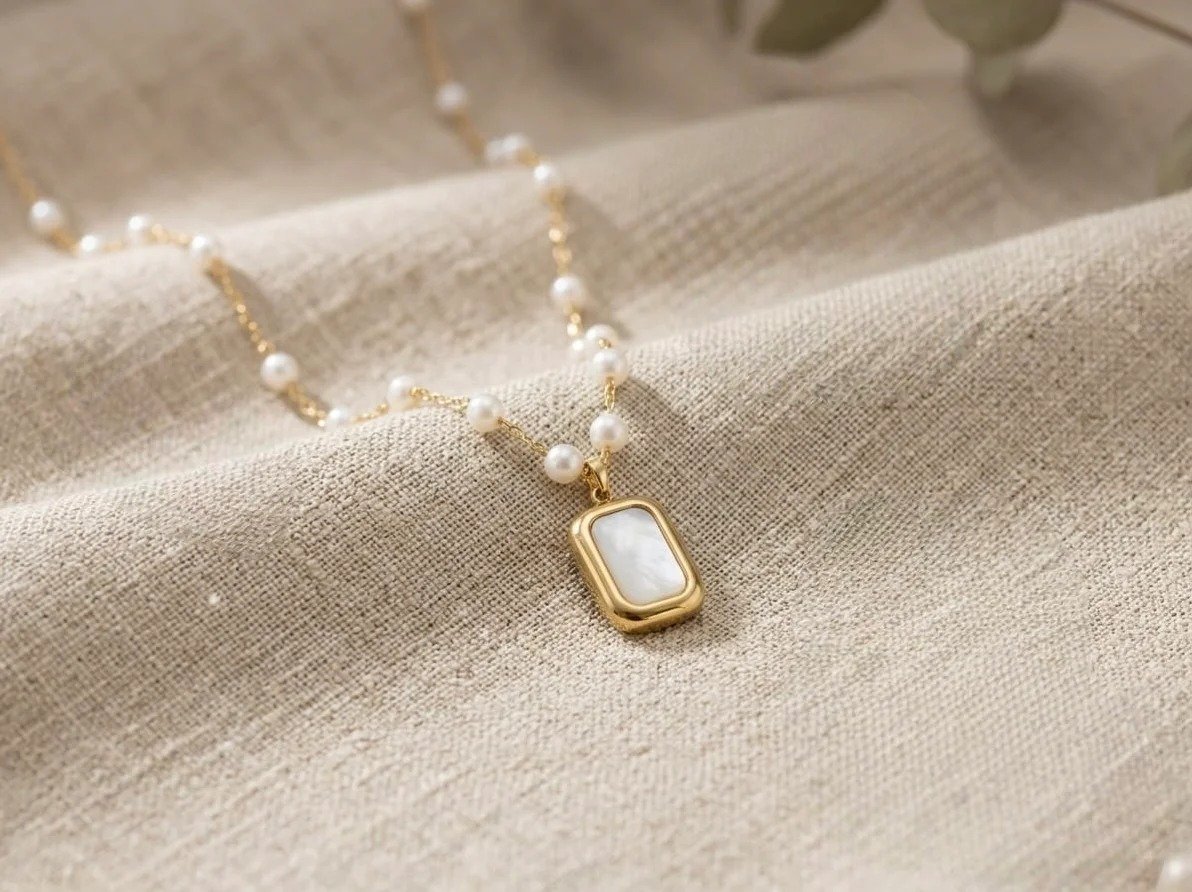 Pearl and Mother of Pearl Necklace